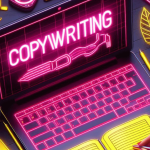 Copywriting, laptop, elementos de escritura persuasiva
